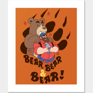 Bear, Bear & Bear Posters and Art